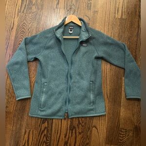Patagonia Better Sweater jacket. Youth size XXL (16-18). Hunter Green.